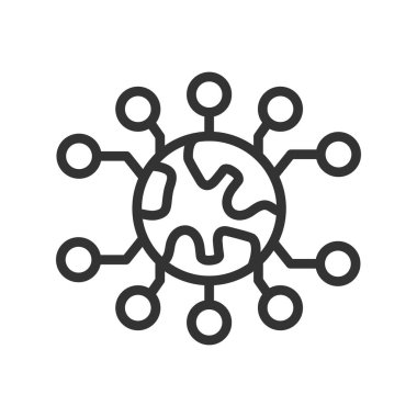 Nft simgesinin vektör illüstrasyonu