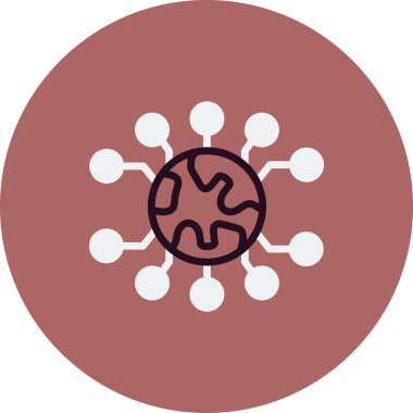 Nft simgesinin vektör illüstrasyonu