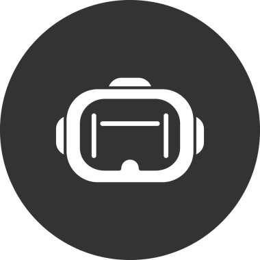 VR Gözlük simgesi, vektör sembolü çizimi
