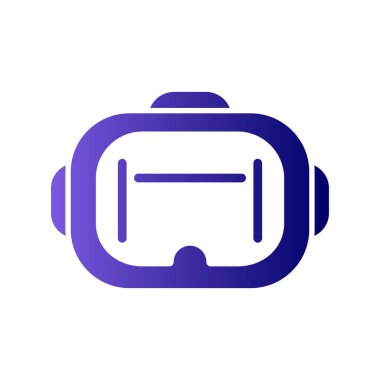 VR Gözlük simgesi, vektör sembolü çizimi