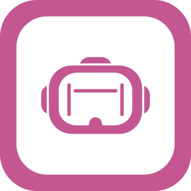 VR Gözlük simgesi, vektör sembolü çizimi