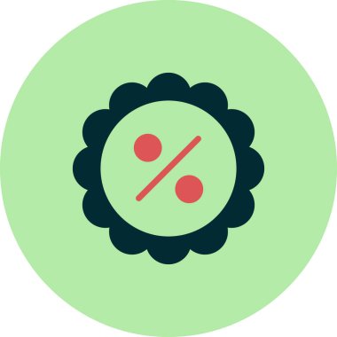 Soyut arkaplan, vektör üzerinde izole edilmiş indirim simgesi 