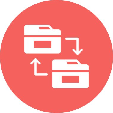 Modern simgeyi paylaşan dizinin vektör illüstrasyonu