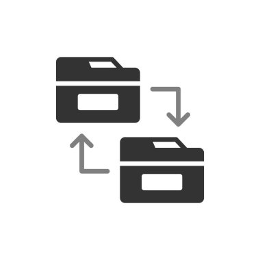 Modern simgeyi paylaşan dizinin vektör illüstrasyonu