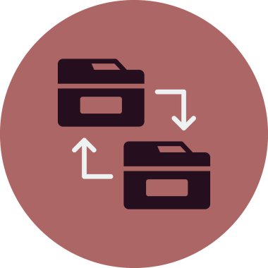 Modern simgeyi paylaşan dizinin vektör illüstrasyonu