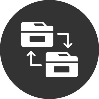 Modern simgeyi paylaşan dizinin vektör illüstrasyonu