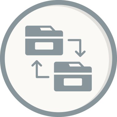 Modern simgeyi paylaşan dizinin vektör illüstrasyonu