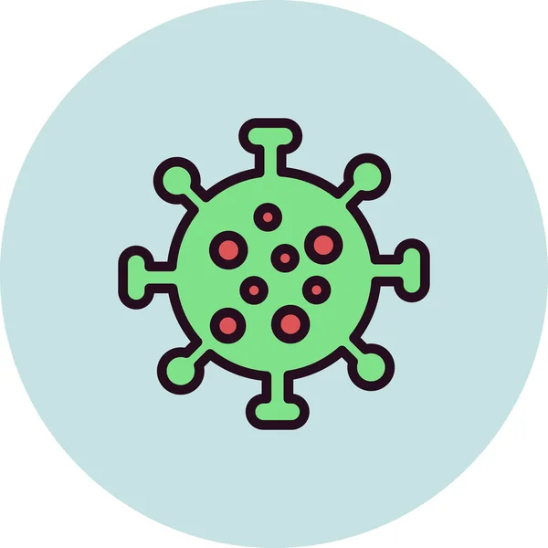 细菌病毒图标矢量图解 — 图库矢量图片