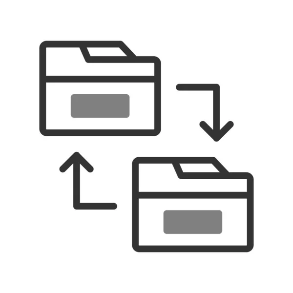 Vectorillustratie Van Map Sharing Modern Icoon — Stockvector