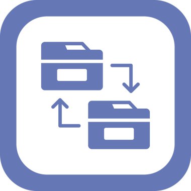 Modern simgeyi paylaşan dizinin vektör illüstrasyonu