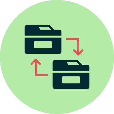 Modern simgeyi paylaşan dizinin vektör illüstrasyonu