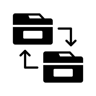 Modern simgeyi paylaşan dizinin vektör illüstrasyonu