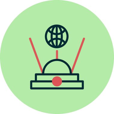 Hologram simgesi, vektör illüstrasyonu 