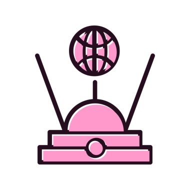 Hologram simgesi, vektör illüstrasyonu 