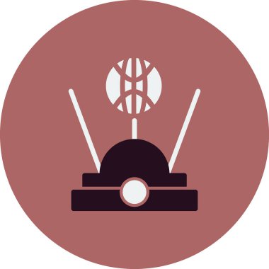 Hologram simgesi, vektör illüstrasyonu 