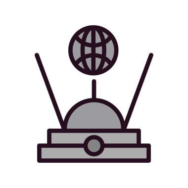 Hologram simgesi, vektör illüstrasyonu 