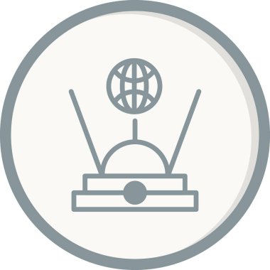 Hologram simgesi, vektör illüstrasyonu 