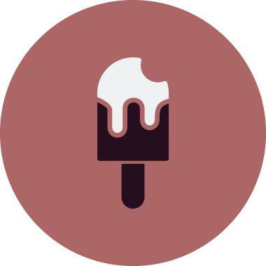 Dondurma. Basit tasarım çizimi