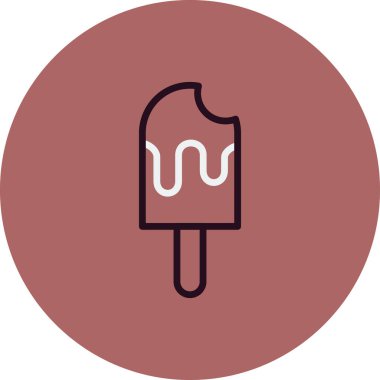 Dondurma. Basit tasarım çizimi