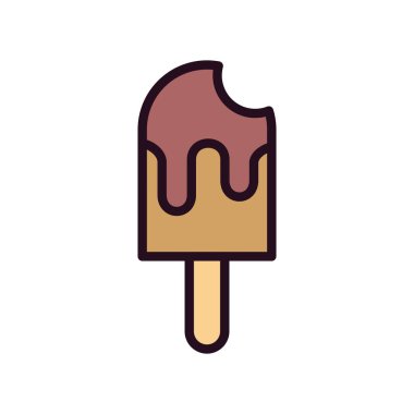 Dondurma. Basit tasarım çizimi