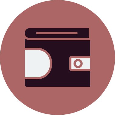 cüzdan web simgesi basit illüstrasyon