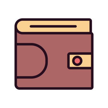 cüzdan web simgesi basit illüstrasyon