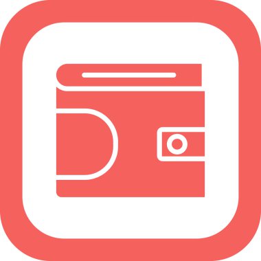 cüzdan web simgesi basit illüstrasyon