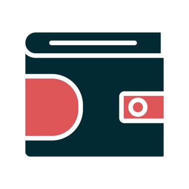 cüzdan web simgesi basit illüstrasyon