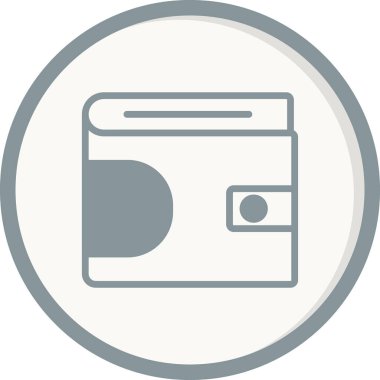 cüzdan web simgesi basit illüstrasyon