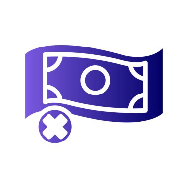 Paranın vektör düz renk simgesi  