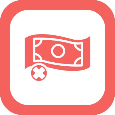 Paranın vektör düz renk simgesi  