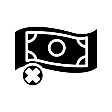 Paranın vektör düz renk simgesi  