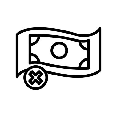 Paranın vektör düz renk simgesi  