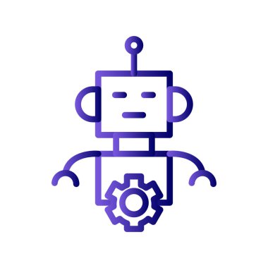 Robot vektör simgesi. kavramsal resimleme