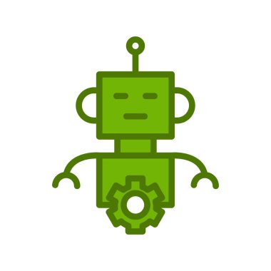 Robot vektör simgesi. kavramsal resimleme