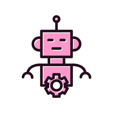 Robot vektör simgesi. kavramsal resimleme