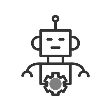 Robot vektör simgesi. kavramsal resimleme