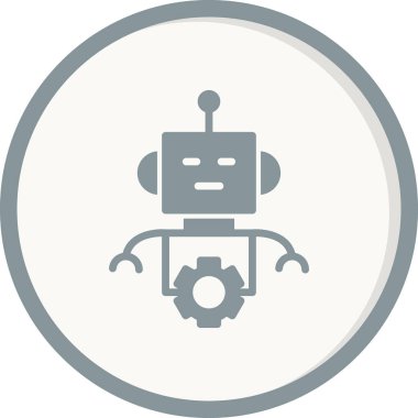 Robot vektör simgesi. kavramsal resimleme