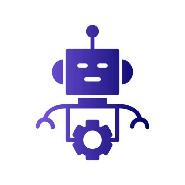 Robot vektör simgesi. kavramsal resimleme