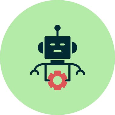 Robot vektör simgesi. kavramsal resimleme