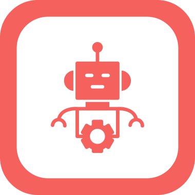 Robot vektör simgesi. kavramsal resimleme