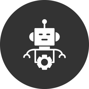 Robot vektör simgesi. kavramsal resimleme