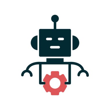 Robot vektör simgesi. kavramsal resimleme
