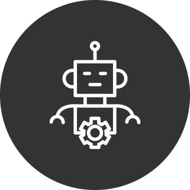 Robot vektör simgesi. kavramsal resimleme