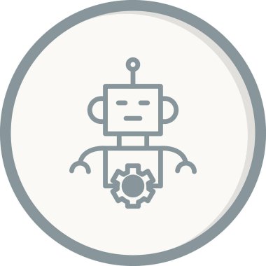 Robot vektör simgesi. kavramsal resimleme