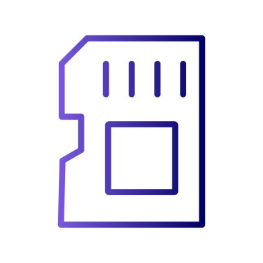 Modern Sd Kartının vektör illüstrasyonu