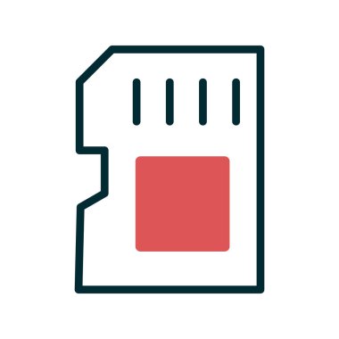 Modern Sd Kartının vektör illüstrasyonu