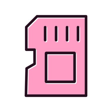 Modern Sd Kartının vektör illüstrasyonu