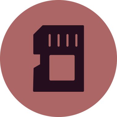 Modern Sd Kartının vektör illüstrasyonu