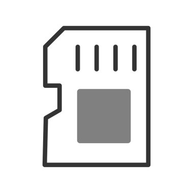 Modern Sd Kartının vektör illüstrasyonu